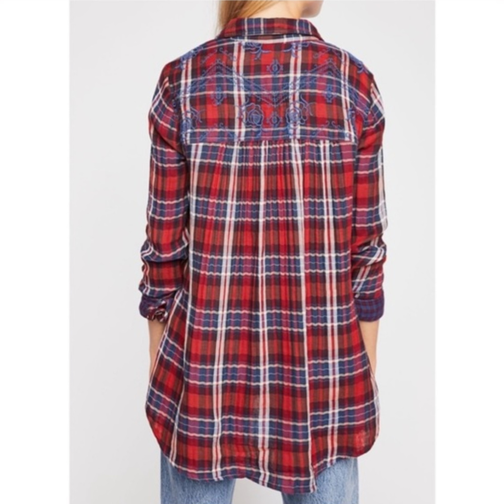 🆕 Free People Magical Plaid Button Down - Picture 3 of 3